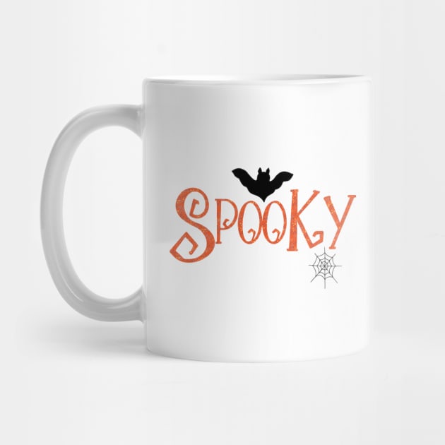 Spooky Halloween design orange by Anines Atelier